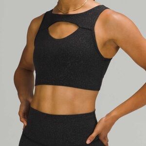 Lululemon Everlux Cut-Out Train Bra *Medium Support, B/C Cups Crunch Black